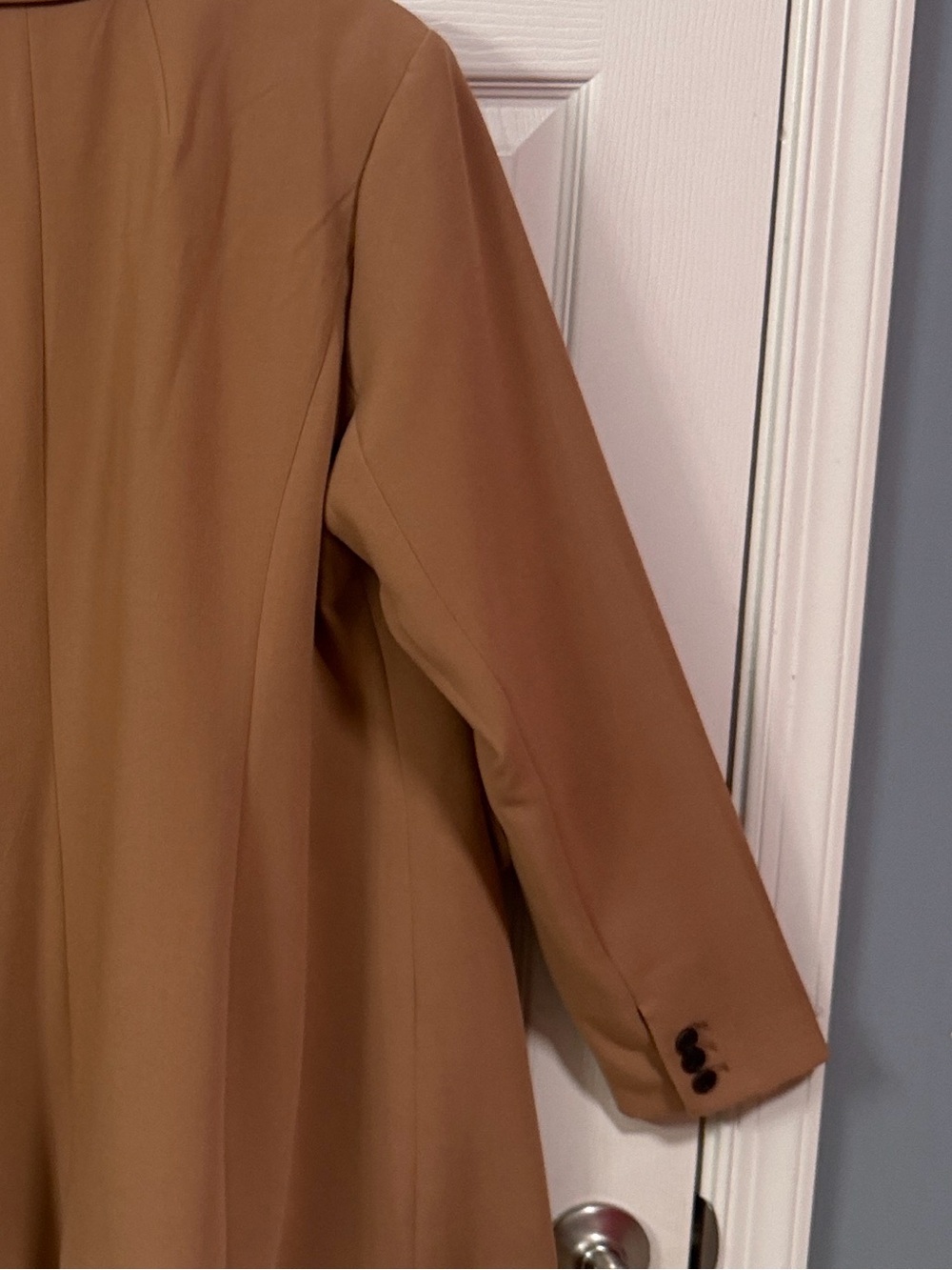 Eloquii Tailored Camel Blazer - Single-Breasted Women's Jacket - Picture 15 of 16